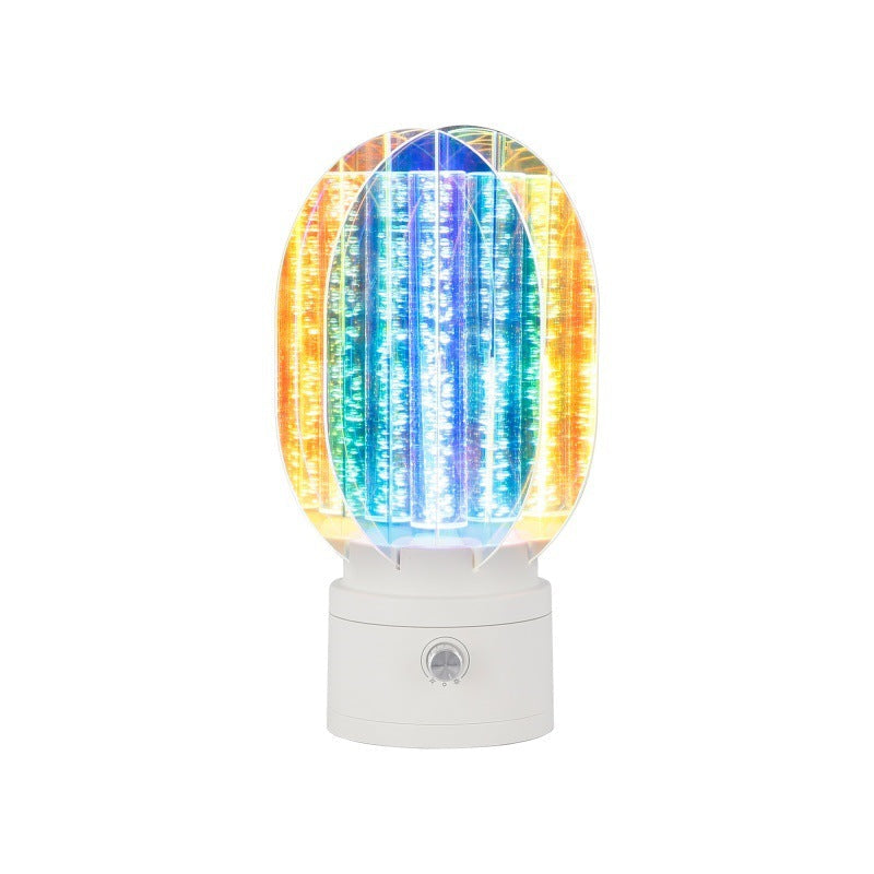 CALORA_ Creatieve Draaibare Nachtlamp met Oplaadbare Sterrenhemel Effect