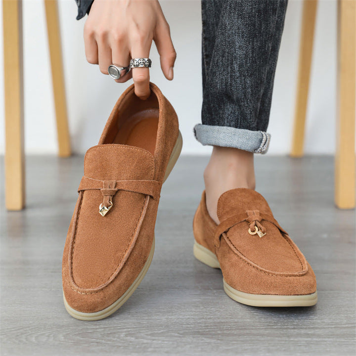 Davide | Luxueuze suede Loafers instappers met Tassel