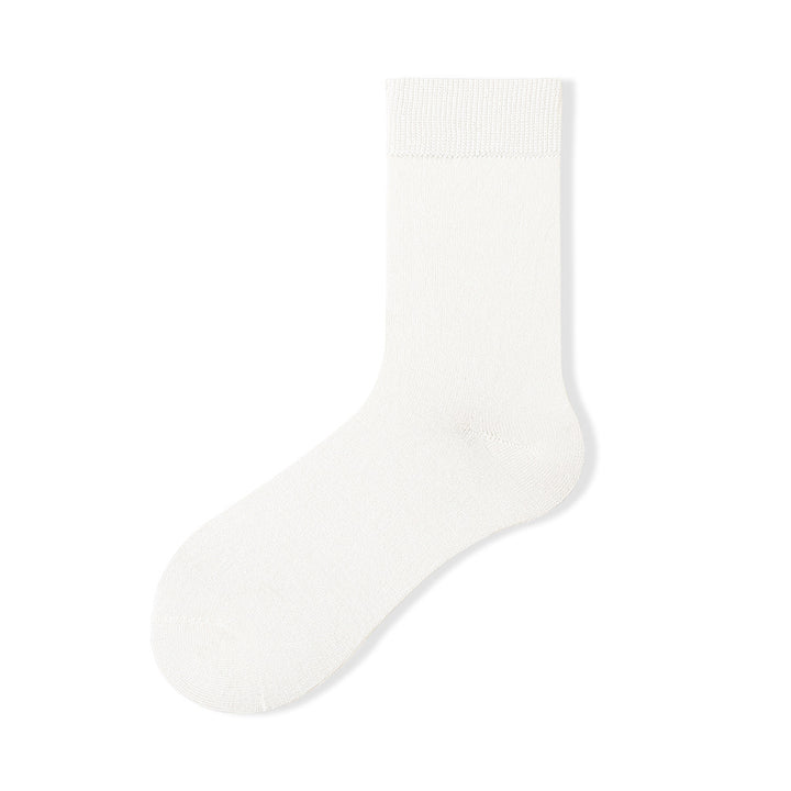 CALORA_ 5 Paar Antibacteriële Wollen Sokken voor Dames - Warme Herfst- en Winterkousen - Maat 35-40