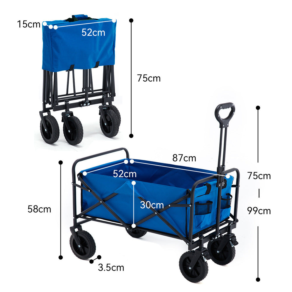 CALORA_ Vouwbare Kampeertrolley voor Buitenactiviteiten - Draagbaar en Stevig
