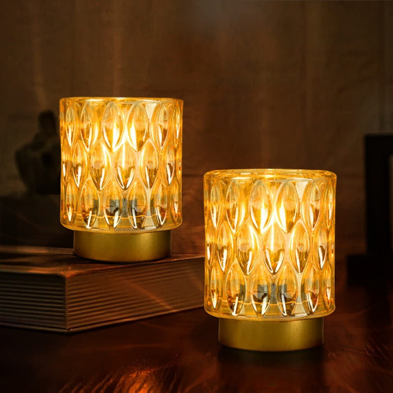 CALORA_ Getimed LED Nachtlampje Bureaulamp met Ingebouwde Batterij