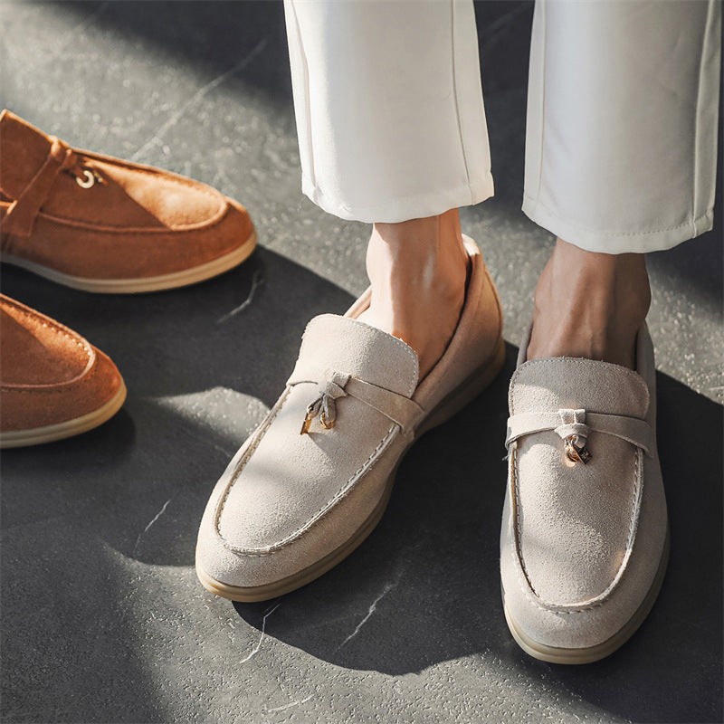 Davide | Luxueuze suede Loafers instappers met Tassel