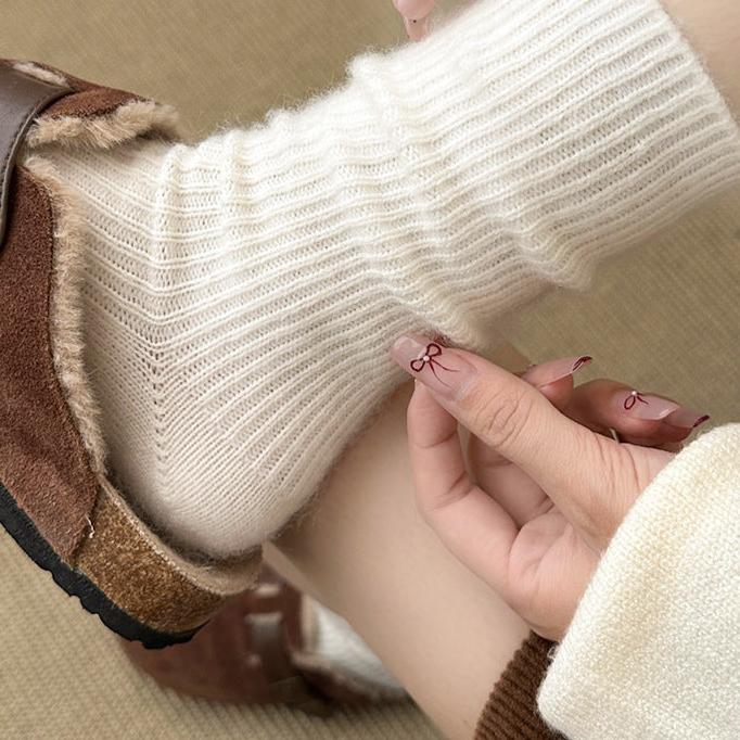 CALORA_ Dikke Warme Wol Sokken voor Dames in Herfst en Winter