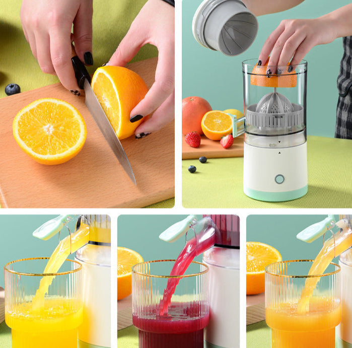 CALORA_ Draadloze Elektrische Citrusjuicer - Oplaadbare Fruitsapmachine