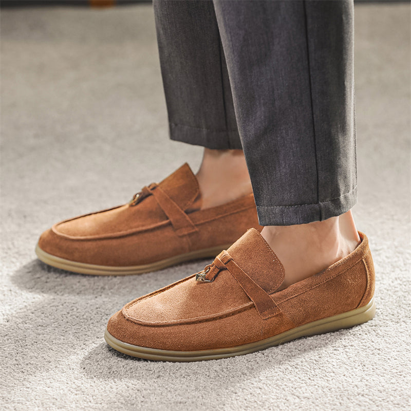 Davide | Luxueuze suede Loafers instappers met Tassel