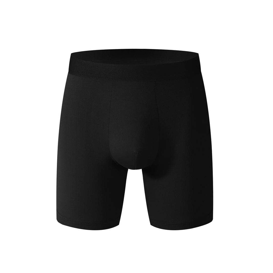CALORA_ 3 Paar Lange Heren Boxershorts Onderbroek met Middelhoge Taille, Ademend