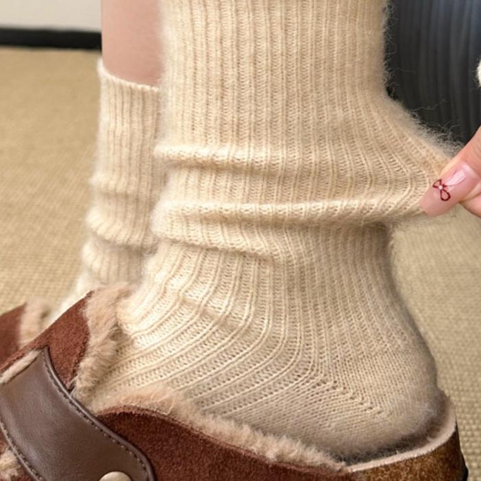 CALORA_ Dikke Warme Wol Sokken voor Dames in Herfst en Winter
