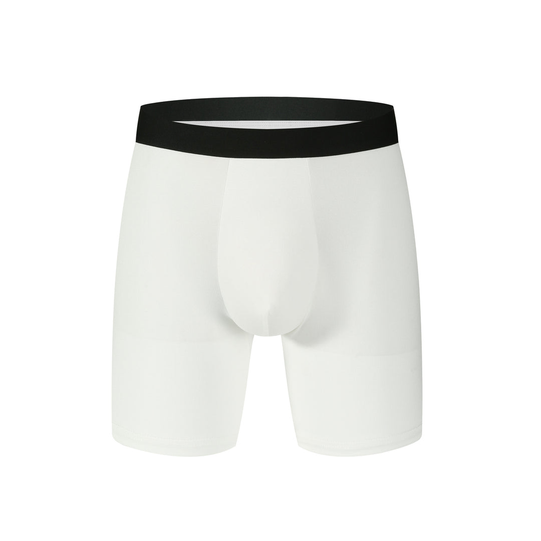 CALORA_ 3 Paar Lange Heren Boxershorts Onderbroek met Middelhoge Taille, Ademend