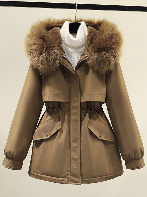 Natalia | Winterparka voor dames met capuchon van bont