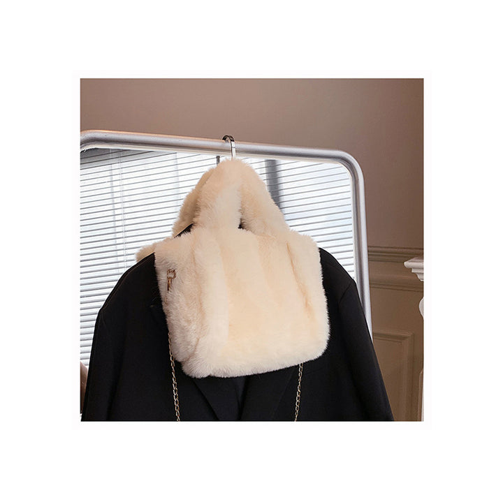 CALORA_ Winter Fuzzy Tas Dames Grote Capaciteit Schoudertas