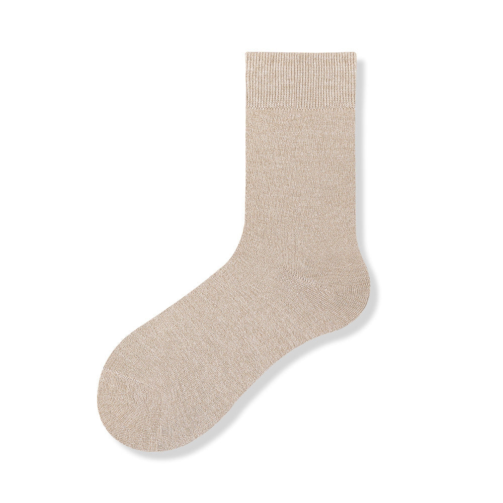 CALORA_ 5 Paar Antibacteriële Wollen Sokken voor Dames - Warme Herfst- en Winterkousen - Maat 35-40