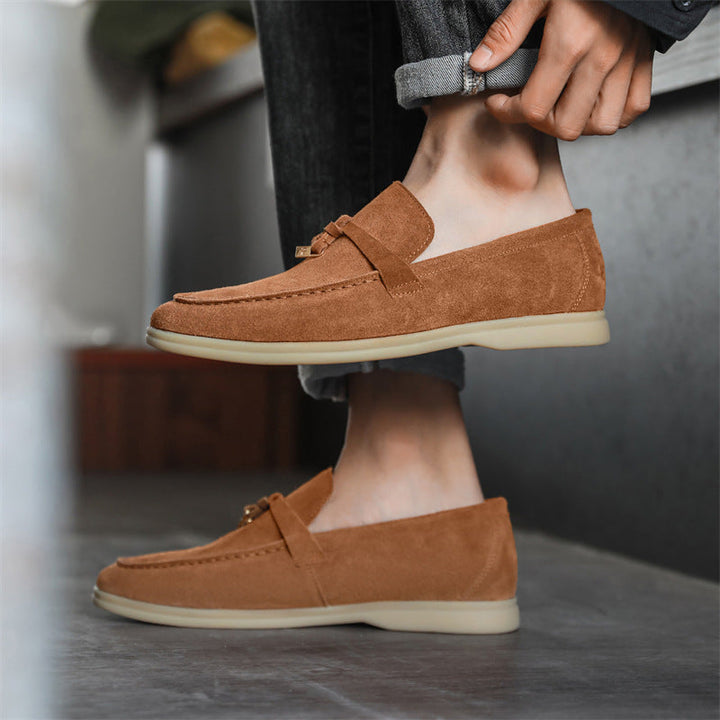 Davide | Luxueuze suede Loafers instappers met Tassel