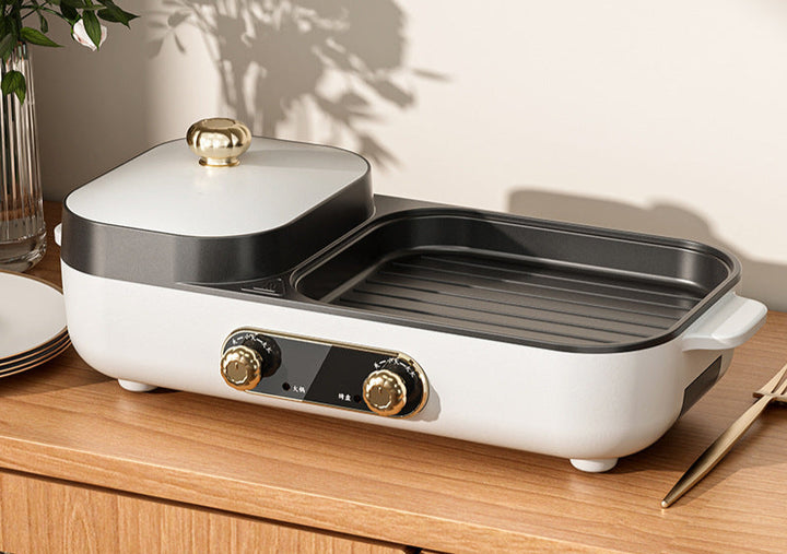 CALORA_ Multifunctionele Elektrische Kookplaat voor Fondue en Barbecue