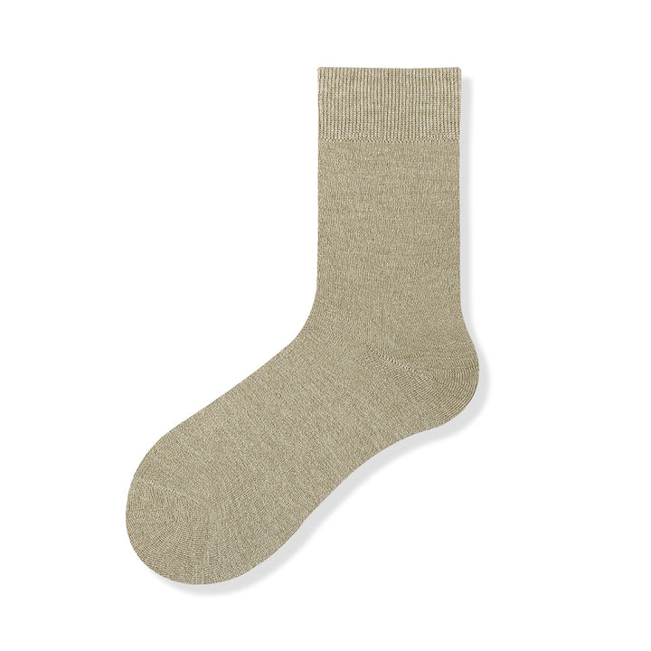 CALORA_ 5 Paar Antibacteriële Wollen Sokken voor Dames - Warme Herfst- en Winterkousen - Maat 35-40