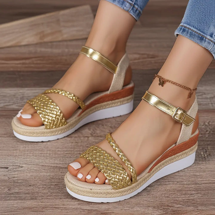 Hakken Sandalen voor Dames met Wedge Hak en Comfortabele Pasvorm