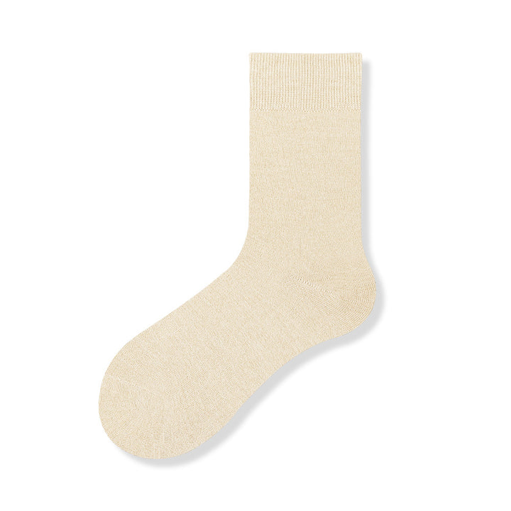 CALORA_ 5 Paar Antibacteriële Wollen Sokken voor Dames - Warme Herfst- en Winterkousen - Maat 35-40