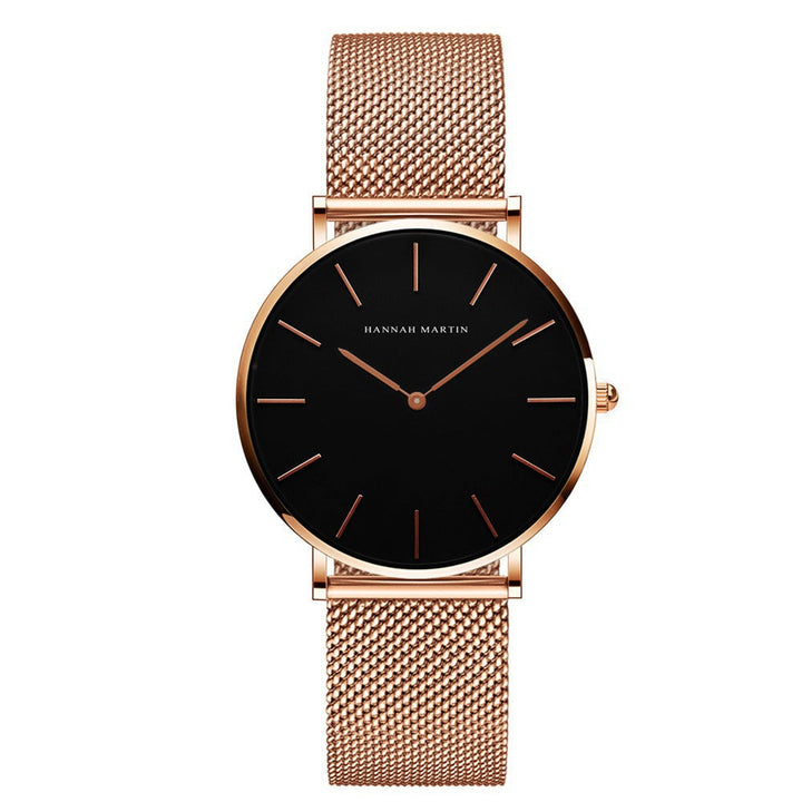 Ronde Dames Luxe Quartz Horloge