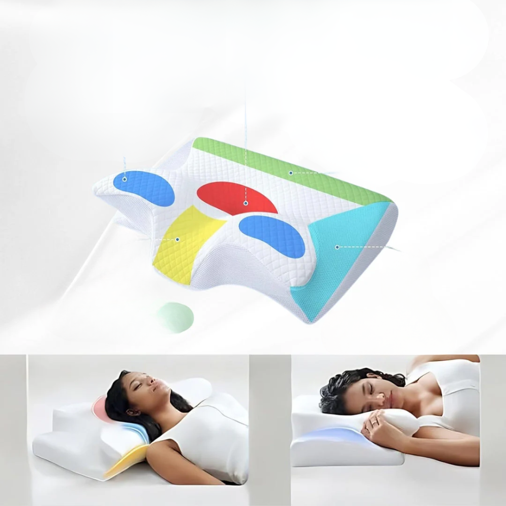 CALORA_ Orthopedisch Kussen met Ergonomisch Ontwerp voor Pijnvrije Slaap