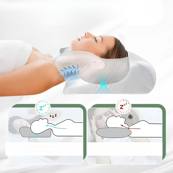 CALORA_ Orthopedisch Kussen met Ergonomisch Ontwerp voor Pijnvrije Slaap