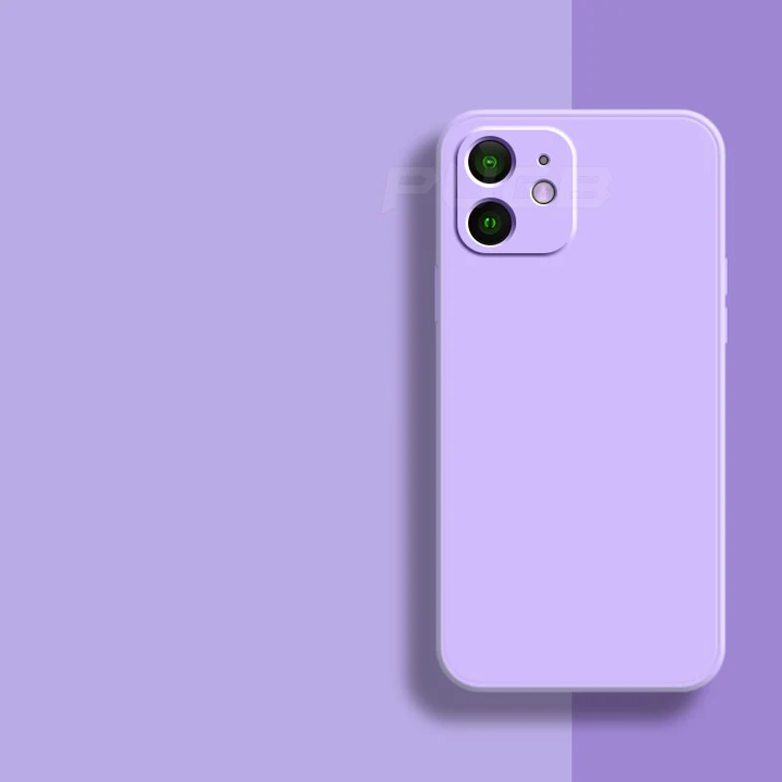 CALORA_ Zachte beschermende Silicone Hoes / case voor iPhone 11, 12 en 13