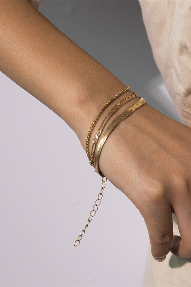 Iselore | Multilaags gouden Ketting armband voor Dames