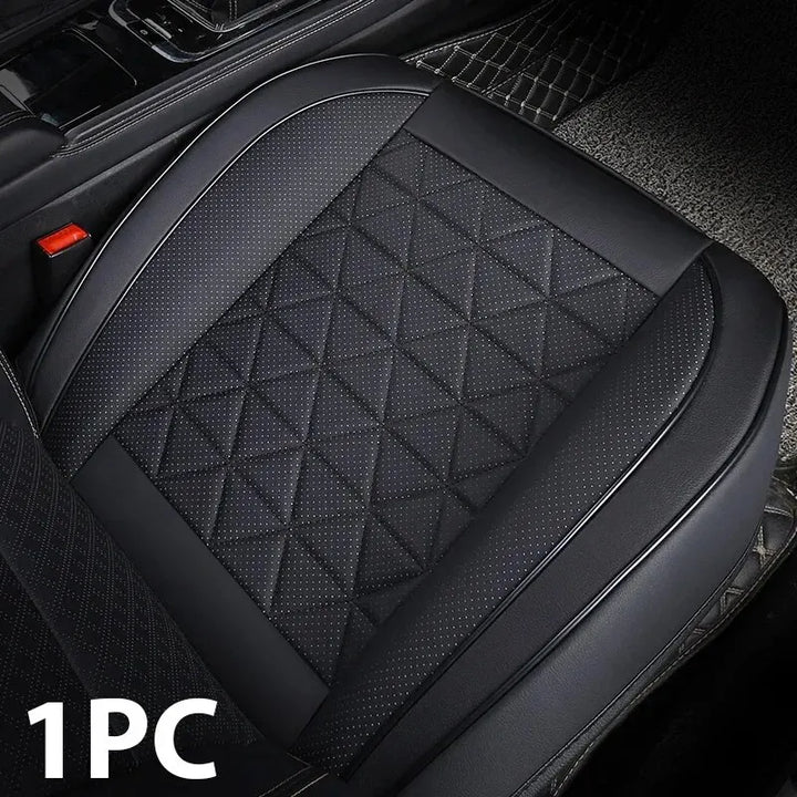 CALORA_ Premium PU Leren Zitting Bescherming | Universele Auto Stoelhoes