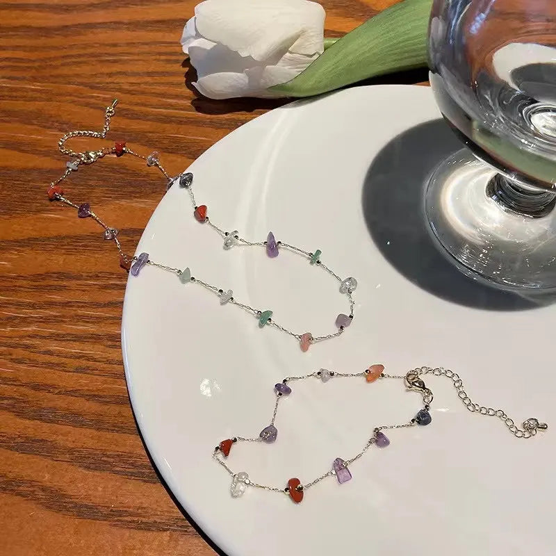 Mérial | Elegante Natuur Edel Steen Ketting