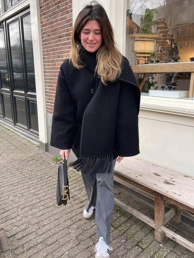 Mylène | Warme en stijlvolle dames blazer jas