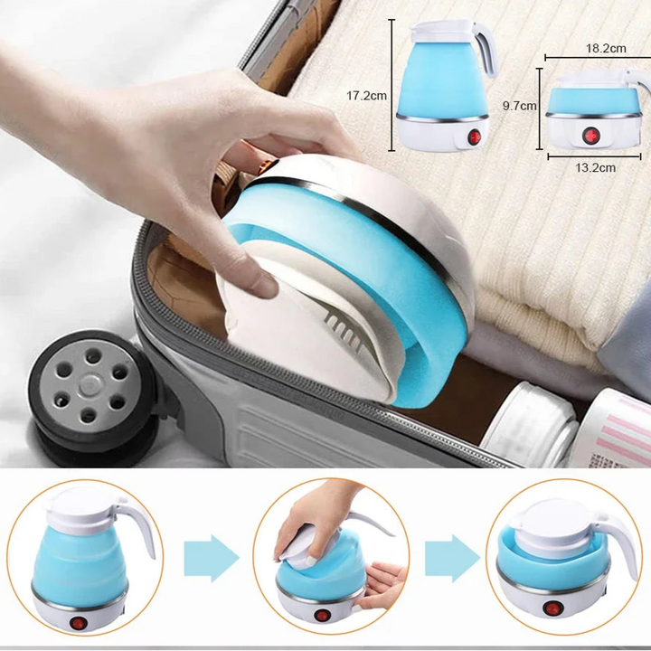CALORA_ Opvouwbare Elektrische Waterkoker voor Reis en Camping 600ML