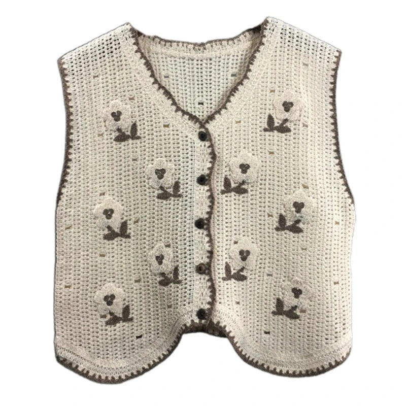 Esther | Gebreide Vintage Crocheted Vest