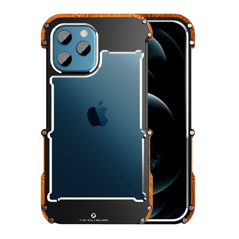 CALORA_ Boostiq | iPhone Case met houtafwerking