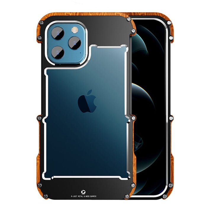 CALORA_ Boostiq | iPhone Case met houtafwerking
