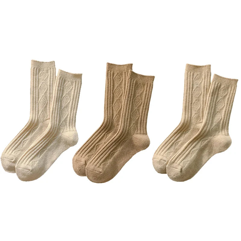 CALORA_ Cashmere Sokken - 3 Paar Dames Winterwarmteset