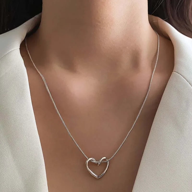 Amour | Sierlijke Liefdes Hart Hanger Ketting