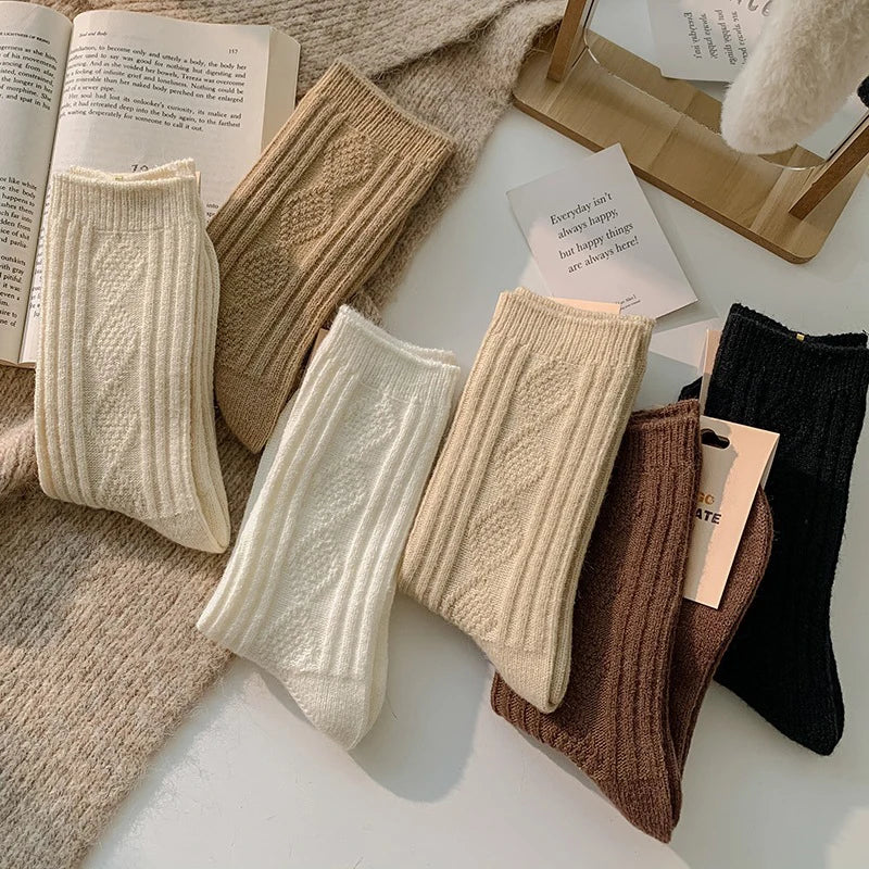CALORA_ Cashmere Sokken - 3 Paar Dames Winterwarmteset