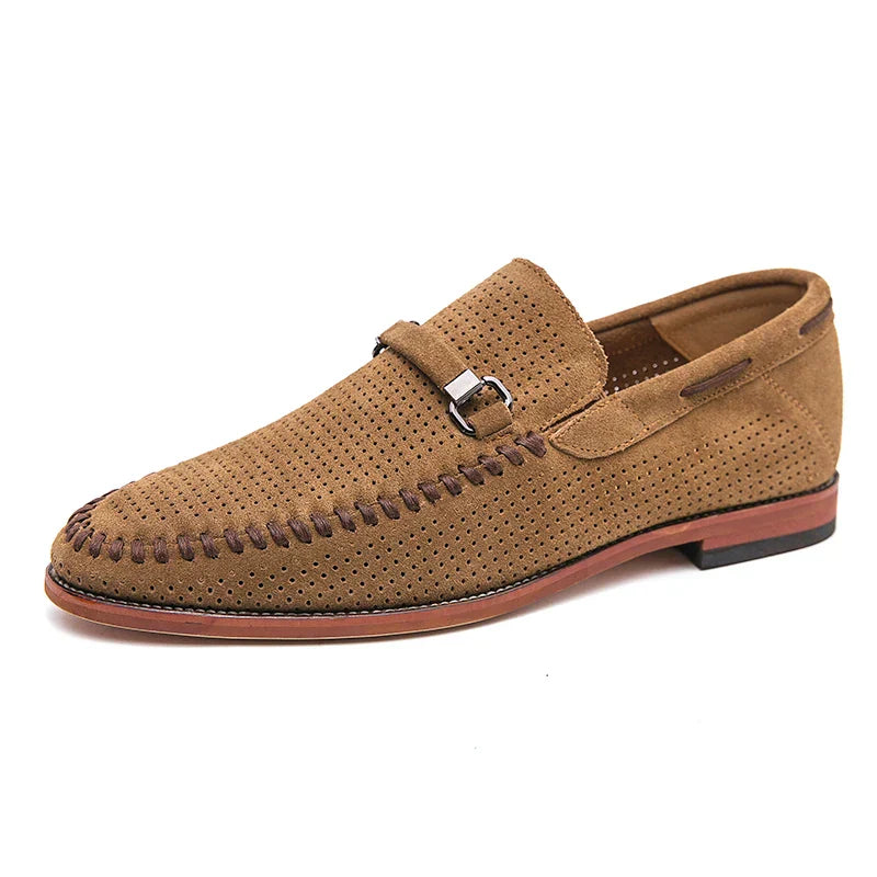 Gabriel | Stijlvolle Loafers met Gesp Detail en stiksels