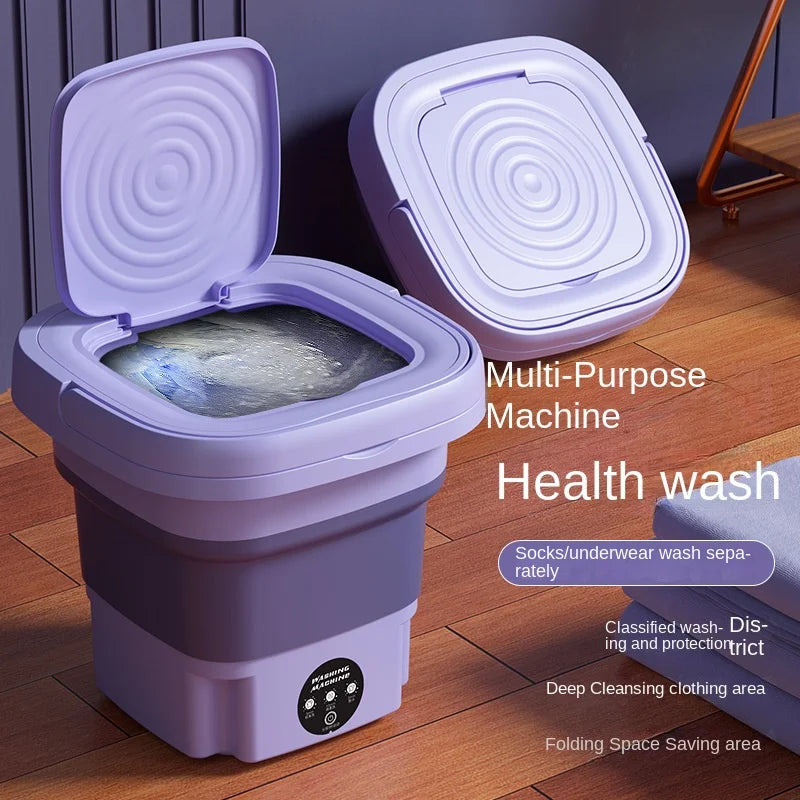 CALORA_ Hadro Max | Vouwbare Draagbare Mini Wasmachine voor Kleding, Sokken en Ondergoed