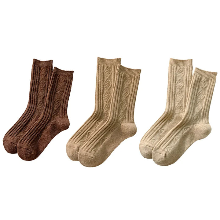 CALORA_ Cashmere Sokken - 3 Paar Dames Winterwarmteset