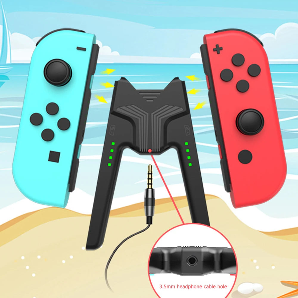 CALORA_ Oplaad Station Dock Grip met Type-C en LED licht voor Nintendo Switch
