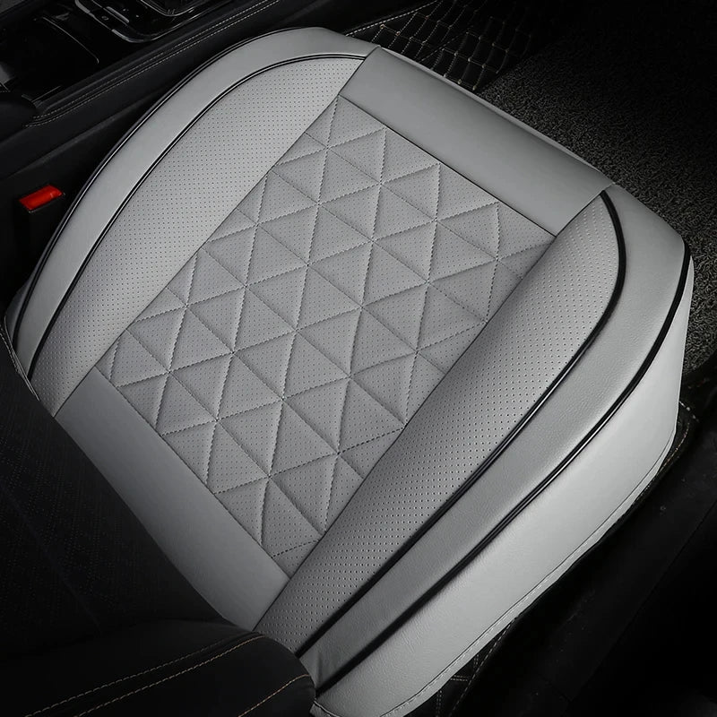 CALORA_ Premium PU Leren Zitting Bescherming | Universele Auto Stoelhoes