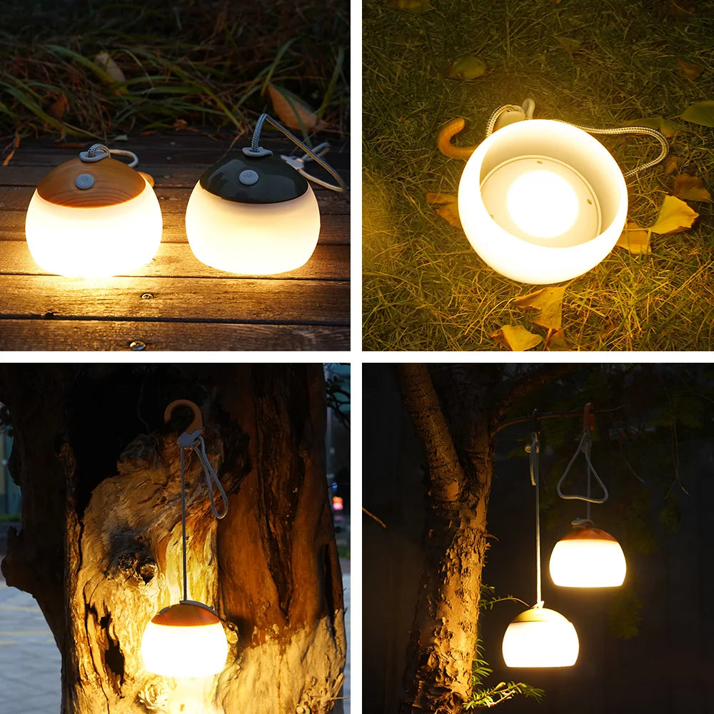 CALORA_ Retro Camping Lantaarn Usb Oplaadbaar Licht Voor Buitenavonturen