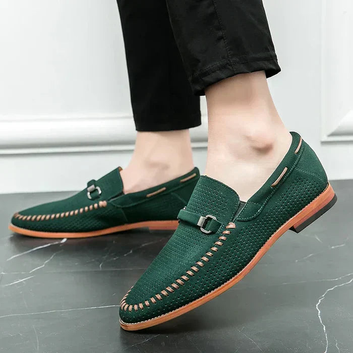 Gabriel | Stijlvolle Loafers met Gesp Detail en stiksels