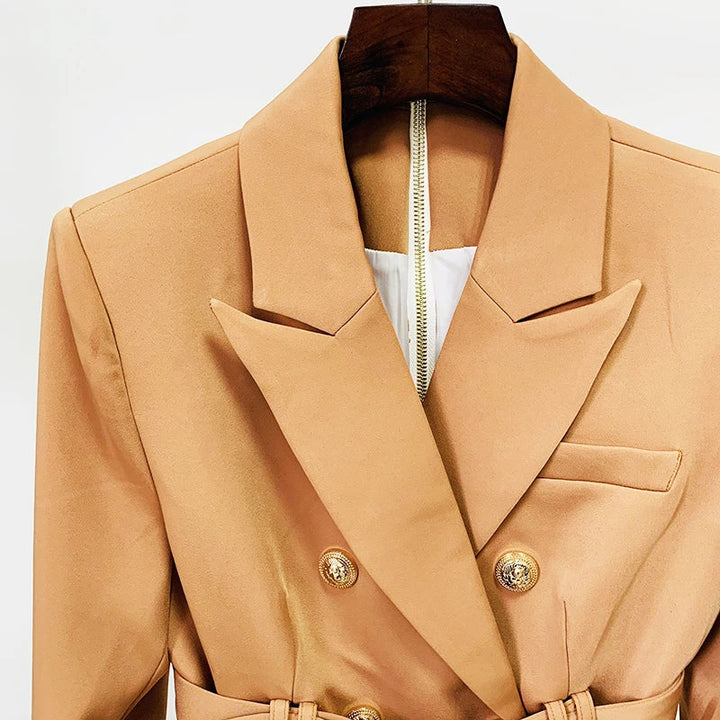 Balentié | Dubbelzijdige Blazer Jurk met Gouden Knopen