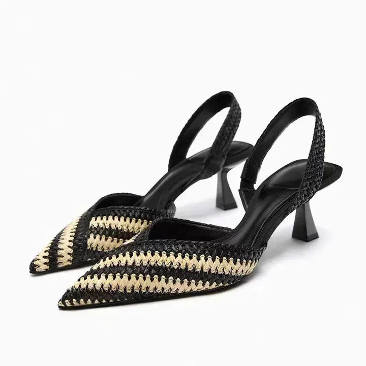 Mireia | Gewoven Chic kantoor Slingback Hakken