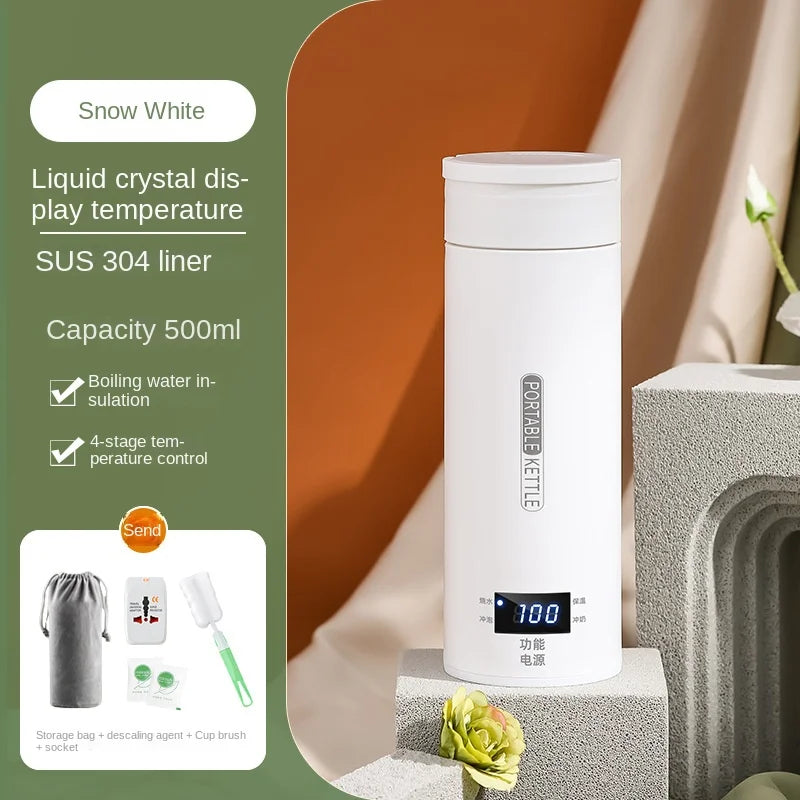 CALORA_ Reis Elektrische Ketel voor Snel Kokend Water en Baby Melk - 500ML