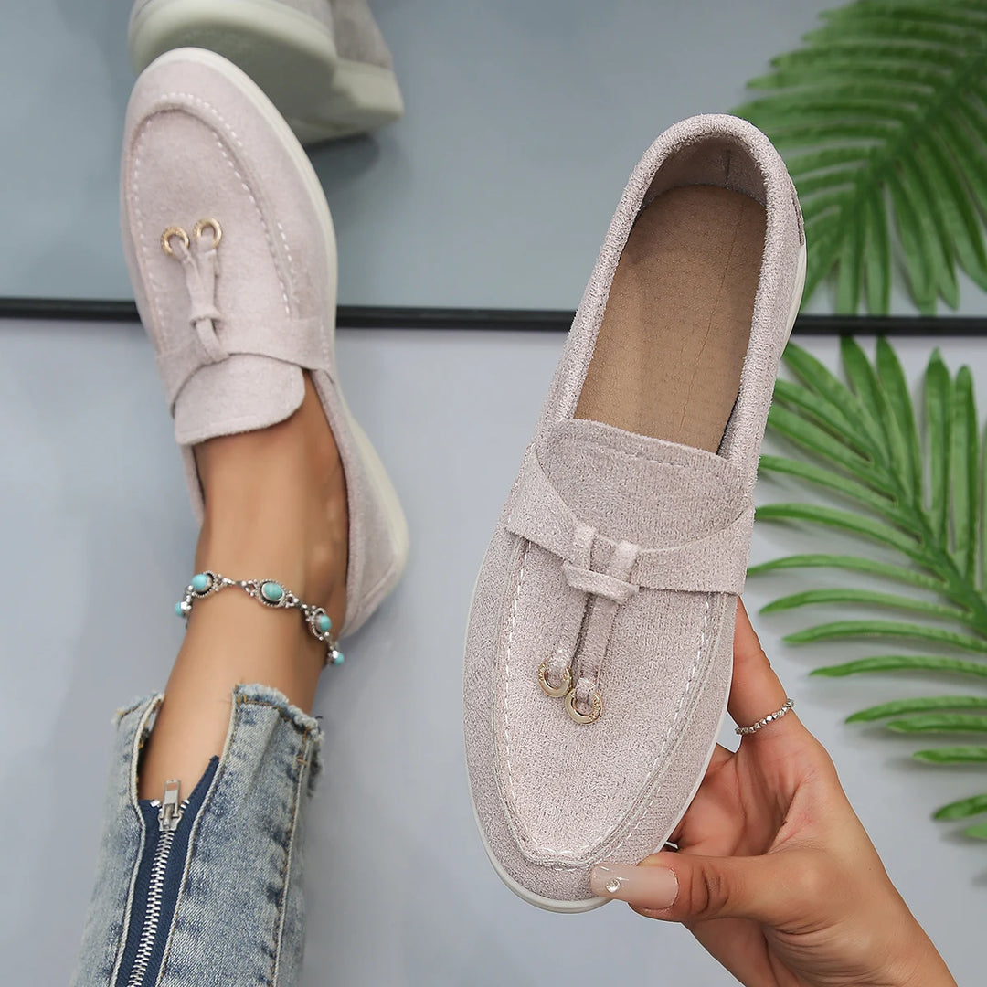 Chic & Comfort Loafers | Dames Leren Instappers voor de Herfst en Lente