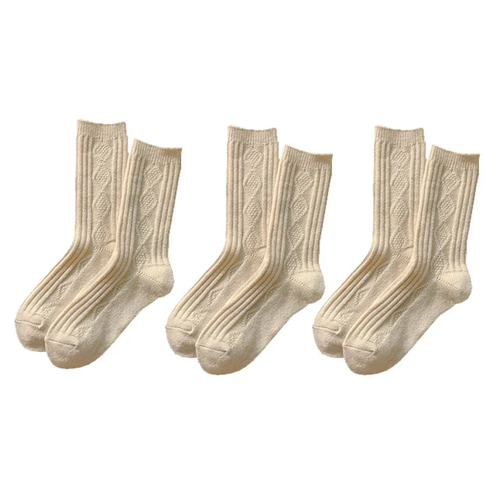CALORA_ Cashmere Sokken - 3 Paar Dames Winterwarmteset
