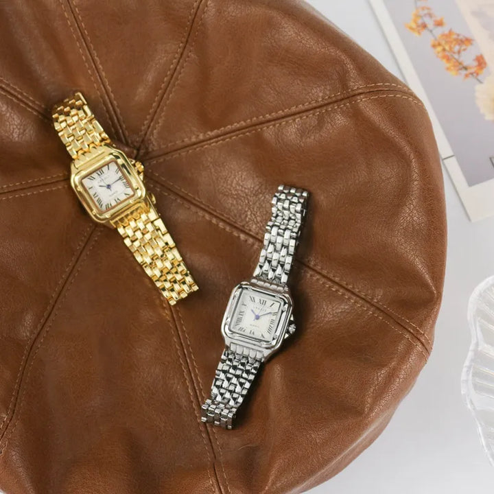 Klassieke Vierkante Dames Diamanten Horloge