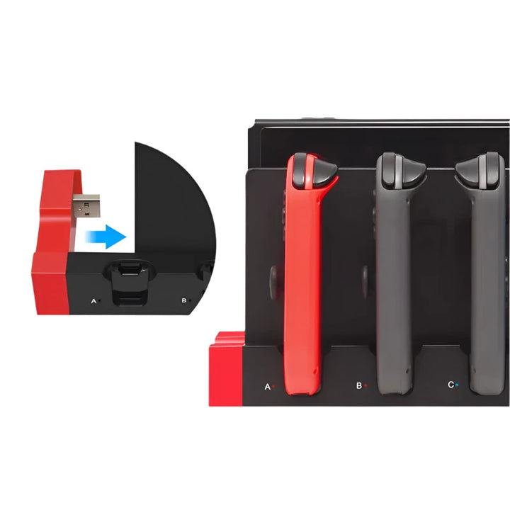 CALORA_ JoyCon Oplaadstation | Nintendo Switch Controller Oplaad Hub