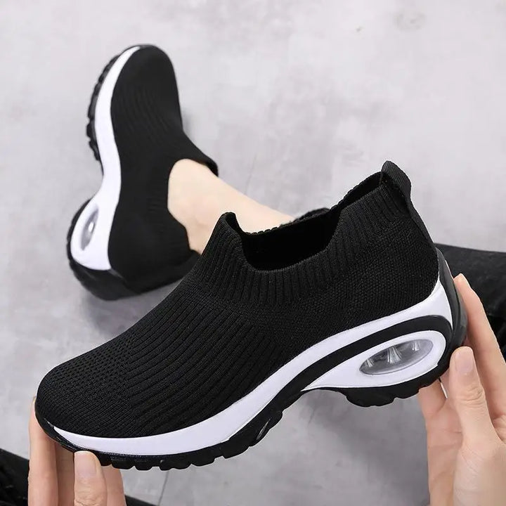 Puck | Casual Dames Sport Slip-on Sneakers met Wedge Platform